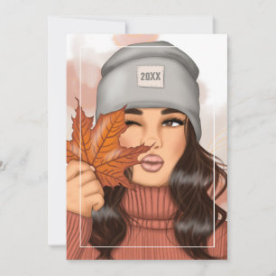 Carte de vœux de Thanksgiving d'automne - automne