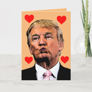 Carte de vœux de THANKSGIVING DONALD TRUMP Baiser