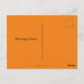 Carte de vœux de Thanksgiving Feuille d'automne (Dos)