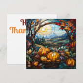 Carte de vœux de Thanksgiving joyeuse (Devant / Derrière)