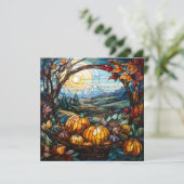 Carte de vœux de Thanksgiving joyeuse (Debout devant)