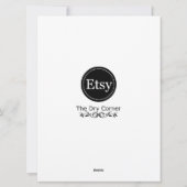 Carte de vœux de Thanksgiving joyeux (Dos)
