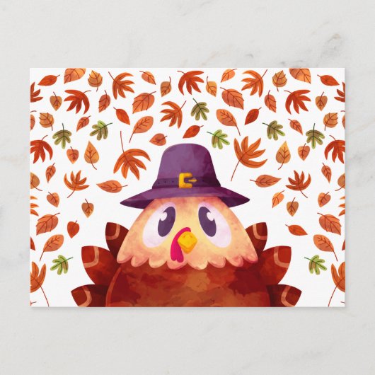 Carte de vœux de Thanksgiving joyeux (Devant)