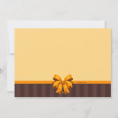 Carte de vœux de Thanksgiving joyeux (Dos)