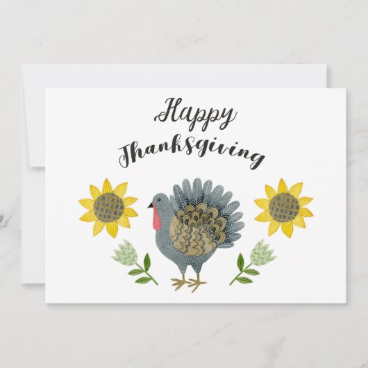 Carte de vœux de Thanksgiving joyeux (Devant)