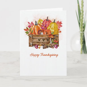 Carte de vœux de Thanksgiving - Photo facultative