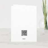Carte de vœux de Thanksgiving pliée dinde (Dos)