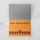 Carte de voeux de Thanksgivukkah Menorah (Intérieur)