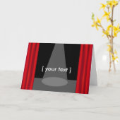 Carte de voeux de théâtre (Fleur jaune)