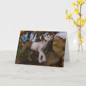 Carte de voeux de Theron (Fleur jaune)