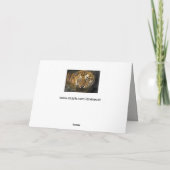 carte de voeux de tigre (Dos)