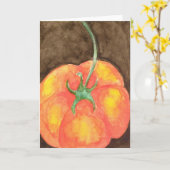 Carte de voeux de tomate (Fleur jaune)