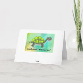 Carte de voeux de tortue (Dos)
