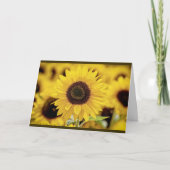Carte de voeux de tournesol (Devant)