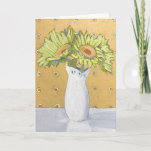 Carte de voeux de tournesol