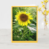 Carte de voeux de tournesol (Fleur jaune)
