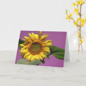 Carte de voeux de tournesol (Fleur jaune)