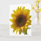 Carte de voeux de tournesol (Fleur jaune)