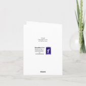 Carte de voeux de tournesol (Dos)