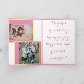 carte de voeux de tournesol d'anniversaire (Intérieur)