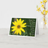 Carte de voeux de tournesol du jour des (Fleur jaune)