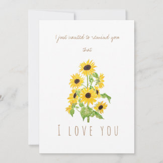 carte de voeux de tournesol jaune aquarelle