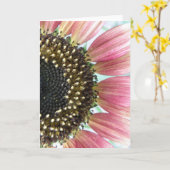 Carte de voeux de tournesol rose (Fleur jaune)