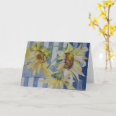 Carte de voeux de tournesols (Fleur jaune)