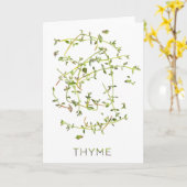 Carte de voeux de Tout-Occasion de "thym" (Fleur jaune)