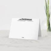 Carte de voeux de tracteur et de grange (Dos)