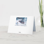 Carte de voeux de train de Noël (Dos)