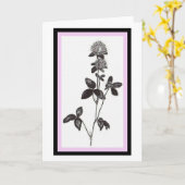 Carte de voeux de trèfle (Fleur jaune)