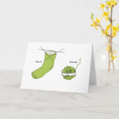 Carte de voeux de tricot, carte de tricot (Fleur jaune)