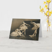 carte de voeux de trio de ballerine (Fleur jaune)