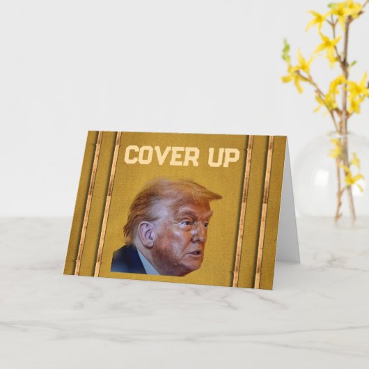 Carte de voeux de Trump (Fleur jaune)