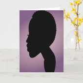 Carte de voeux de TWA (Lavendar) (Fleur jaune)