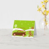 Carte de voeux de vacances (Fleur jaune)