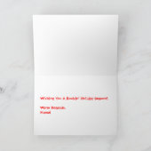 Carte de voeux de vacances (Intérieur)