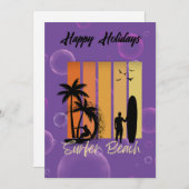 Carte de voeux de vacances (Devant / Derrière)