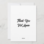 Carte de voeux de vacances (Dos)