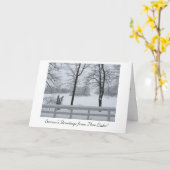 Carte de voeux de vacances (Fleur jaune)