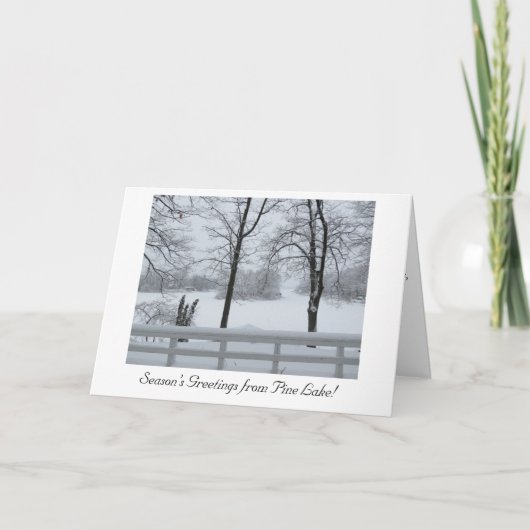 Carte de voeux de vacances (Devant)