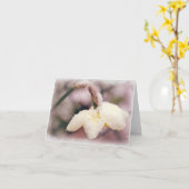 Carte de voeux de vacances (Fleur jaune)