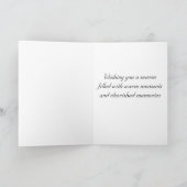 Carte de voeux de vacances (Intérieur)