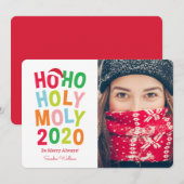 Carte de vœux de vacances 2020 Holy Moly (Devant / Derrière)