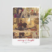 Carte de vœux de vacances à 6 photos Mémoires (Debout devant)