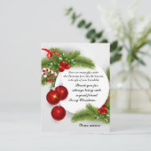 Carte de vœux de vacances « Amitié » à plat (Debout devant)