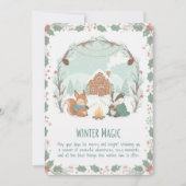 Carte de vœux de vacances Animaux de la forêt Magi (Devant)