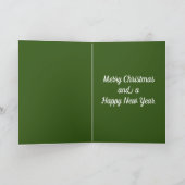 Carte de vœux de vacances Arbre d'or (Intérieur)