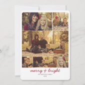 Carte de vœux de vacances avec 6 photos arrondies  (Devant)